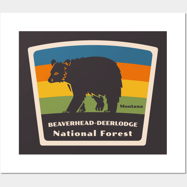 Beaverhead-Deerlodge National Forest Montana Roaming Bear Wall Art by Go With Tammy